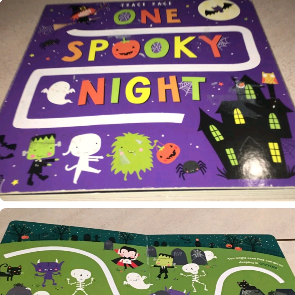Thrilling adventure with "Trace Race: One Spooky Night" by Megan Roth boardbook